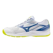 Mizuno 美津濃 Cyclone Speed 5 [V1GA258039] 男 排球鞋 寬楦 包覆 回彈 白 藍 26.5cm 白/藍