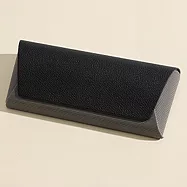 seoul show首爾秀 時尚拼色抗壓墨鏡包老花近視太陽眼鏡盒 煙灰拼黑