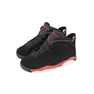 Nike 休閒鞋 Jordan 6 TD 小童 學步鞋 黑 紅 喬丹 AJ6 紅外線 Q1280-001 16cm BLACK/LT CRIMSON
