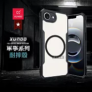 XUNDD訊迪 軍事防摔 iPhone 17e/16e 共用 鏡頭全包覆 磁吸清透保護殼 手機殼(夜幕黑)
