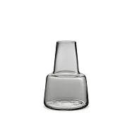 Holmegaard Flora 玻璃花瓶 (煙燻、中頸、高 24 cm)