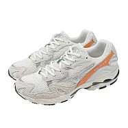 Mizuno 美津濃 休閒鞋 Wave Rider 10 男鞋 女鞋 米白 橘 波浪片 復古跑鞋 D1GA2611-01 28cm IVORY/ORANGE