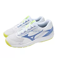 Mizuno 美津濃 排球鞋 Cyclone Speed 5 男鞋 白 藍 入門款 室內運動 緩衝 V1GA2580-39 28.5cm WHITE/BLUE