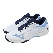 Mizuno 美津濃 排球鞋 Lightning Select 男鞋 白 藍 支撐 包覆 運動鞋 V1GA2670-52 25.5cm WHITE/BLUE
