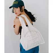[THEATRE PRODUCTS] 雙層刺繡托特包大號 | 日雜肩背包 購物袋 CL240848 白色