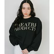 [THEATRE PRODUCTS] 全棉 logo 長袖T恤 | 基本款 CT250707 FREE 黑色
