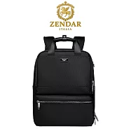 【ZENDAR】台灣總代理 限量3折 頂級高彈性防潑水休閒後背包 菲比斯系列 全新專櫃展示品(黑色 女包)