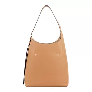 TORY BURCH Romy Hobo 金釦卵石紋肩背包 (提拉米蘇)