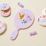 動物方城市 茱蒂與尼克 短柄手拿鏡(夢幻紫)化妝鏡 鏡子