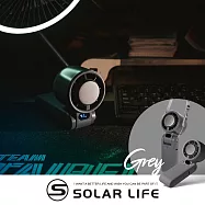 Solar Life 索樂生活 冰鎮折疊隨身風扇附掛繩.隨身電風扇 迷你桌面風扇 冰敷製冷手持扇 頸掛脖掛電扇 USB充電小風扇 鐵灰