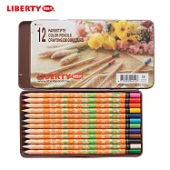 利百代 CC-212 原木印花抗菌色鉛筆 12色