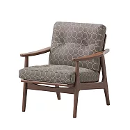 Maruni 60 Frame Chair 標準框架扶手椅 (胡桃木、灰鈴鼓布料)