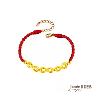 J&rsquo;code真愛密碼金飾 無限愛鍊硬金編織手鍊-鍊條款