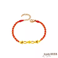 J&rsquo;code真愛密碼金飾 編織星願硬金編織手鍊