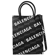 BALENCIAGA 巴黎世家 717784 烙印LOGO牛皮零錢卡包.銀