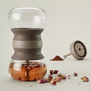 《LEKUE》西班牙 沙漏濾茶壺(棕500ml) | 泡茶壺 茶具