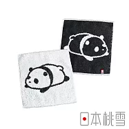 【日本桃雪】今治純棉可愛熊貓迷你手帕 (賴床熊貓) | 鈴木太太公司貨