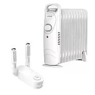 DIKE 機械式油燈恆溫電暖器+活性碳恆溫定時紫外線烘鞋機 超值組 HLE600WT+HLE910WT