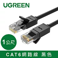 綠聯 1M CAT6網路線 黑色