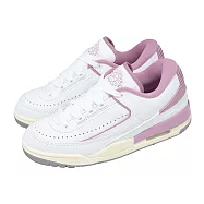 Nike 休閒鞋 Wmns Jordan 2/3 女鞋 白 紫 喬丹 皮革 氣墊 FZ4122-105 23cm WHITE/PURPLE