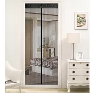 老牌子安心 防蚊防蟲超靜音防蚊門簾(門簾/長門簾/房間門簾/防蚊門簾) 黑色