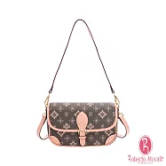 Roberto Mocali - 義大利諾貝兔自然森林系列茉綠花紋郵差包斜背包 茉綠花紋