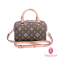 Roberto Mocali - 義大利諾貝兔自然森林系列茉綠花紋小波士頓包手提包斜背包(附長背帶) 茉綠花紋