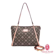 Roberto Mocali - 義大利諾貝兔自然森林系列茉綠花紋肩背包托特包(附長背袋) 茉綠花紋