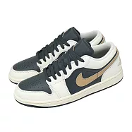 Nike 休閒鞋 Air Jordan 1 Low 男鞋 米白 黑 喬丹 AJ1 IH0649-021 27cm ANTHRACITE/HEMP-SAIL