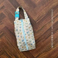 手作森林【DIY材料包】尿布收納包 附圖解步驟 棉布 原創印花 外出小包 自有品牌布料 -蜂蜜暖陽