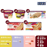 【Haagen-Dazs 哈根達斯】日本限定 雪糕x迷你杯10入組(脆脆流心系列)
