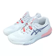 Asics 亞瑟士 網球鞋 GEL-Resolution X D 女鞋 寬楦 藍 紅 支撐 穩定 1042A278401 26cm SKY/GREY BLUE