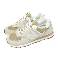 New Balance NB 休閒鞋 574 男鞋 女鞋 米 黃 麂皮 緩震 復古 經典 紐巴倫 U5748DF-D 25.5cm BEIGE/YELLOW