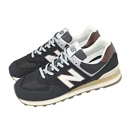 New Balance NB 休閒鞋 574 男鞋 女鞋 黑 白 麂皮 緩震 復古 經典 紐巴倫 U5748SB-D 24.5cm BLACK/WHITE