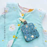 手作森林【DIY材料包】平安符袋 影音教學 原創印花 小小宇宙 新生兒 彌月禮 自有品牌布料 -暮藍宇宙