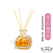 【Amywo艾美窩】臥室廁所蒙古包擴香瓶IH-06052-贈擴香棒- 無火香薰 精油 車載 空氣清新劑 50ml 無 芝芝蜜桃