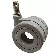 電腦椅輪子 彈力PU輪/灰中空滑輪組 (6cm/一組五顆) WHEEL-020