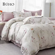 《BUHO》60支100%TENCEL&trade;純天絲&trade;全鋪棉兩用被冬包組-雙人 《雅卉》
