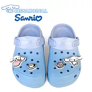 【HELLO KITTY】童鞋 CINNAMOROLL 大耳狗 洞洞鞋 雨鞋 布希鞋 穆勒鞋 涼拖鞋 兩穿 防水 輕量 厚底 30 水藍色