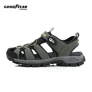 【Goodyear 固特異】漫遊者 男款護趾磁扣運動涼鞋 / GAMS63715 JP27 綠