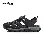 【Goodyear 固特異】漫遊者 男款護趾磁扣運動涼鞋 / GAMS63710 JP27 黑