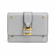 Chloe Paddington 鉚釘鎖扣三折短夾- 淺綠