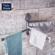 【Truly House】免打孔吸盤抹布架 廚房置物架 瀝水收納架 掛洗碗布 毛巾掛架 浴室收納