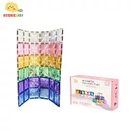 【ScienceBaby】粉彩藝術家42片|2歲+|正方形積木|磁力片 磁性積木 透光積木 相容磁力片 創意啟蒙玩具 粉彩藝術家42片