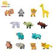 【ScienceBaby】動物磁力公仔(一套13款)|磁力片配件|動物模型 磁吸玩具 兒童磁鐵玩具 扭動公仔 益智玩具 動物磁力公仔