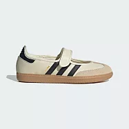 Adidas 愛迪達 Samba Jane W [JR7338] 女 休閒鞋 薄底 瑪麗珍鞋 舒適 穿搭 米色 24cm 米/黑