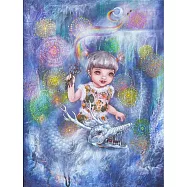 【玲廊滿藝】平仙妮-"希望未來妳們好好的" 勇敢地，綻放精彩60.5x45cm