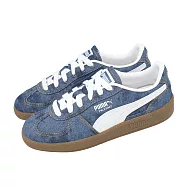 Puma 休閒鞋 Palermo Denim 男鞋 女鞋 藍 白 單寧 復古 德訓鞋 408418-01 23.5cm BLUE/WHITE