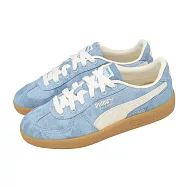 Puma 休閒鞋 Palermo Denim 男鞋 女鞋 淺藍 丹寧 膠底 復古 德訓鞋 408418-02 28cm BLUE/IVORY
