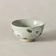 有種創意 - 日本美濃燒 - 昭和山茶飯碗(11.7cm) - 白椿